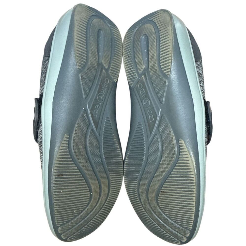 Orthofeet Quincy Stretch Grey Slip On Walking Shoes Sz: 9 Women's Medium - Picture 9 of 9